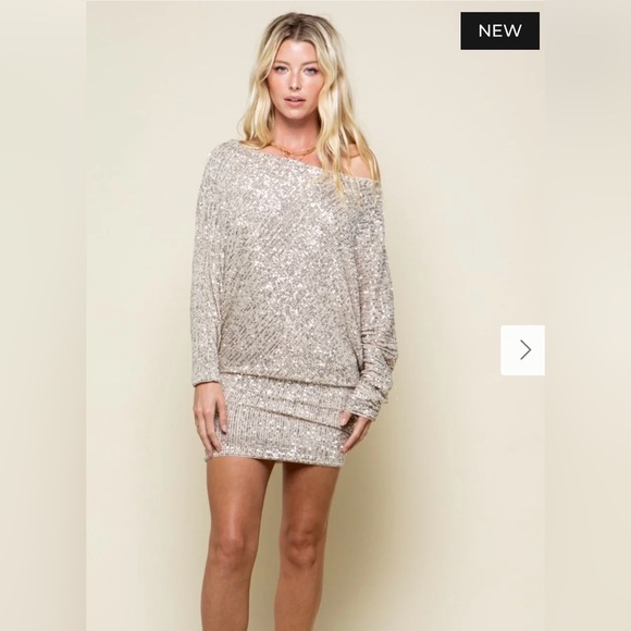 🌟Host Pick🌟 Luxury Sequin Dress S - Picture 3 of 9
